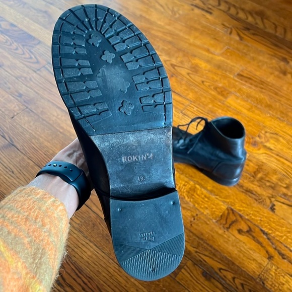 Rokin Sweden Men’s Black Leather Ankle Boot Size Euro 43 - Picture 5 of 5